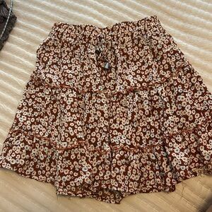 floral skirt